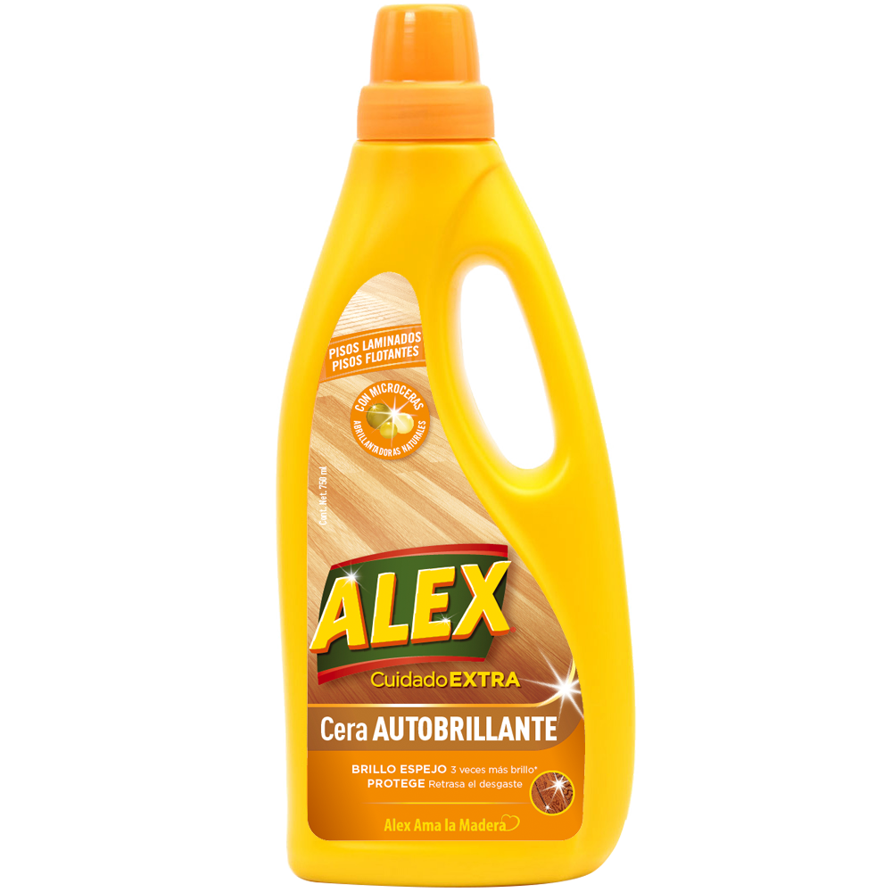 ALEX Self Shining Wax brings 3 times more shine to your floors and also helps protect the floor by delaying its natural ageing process.