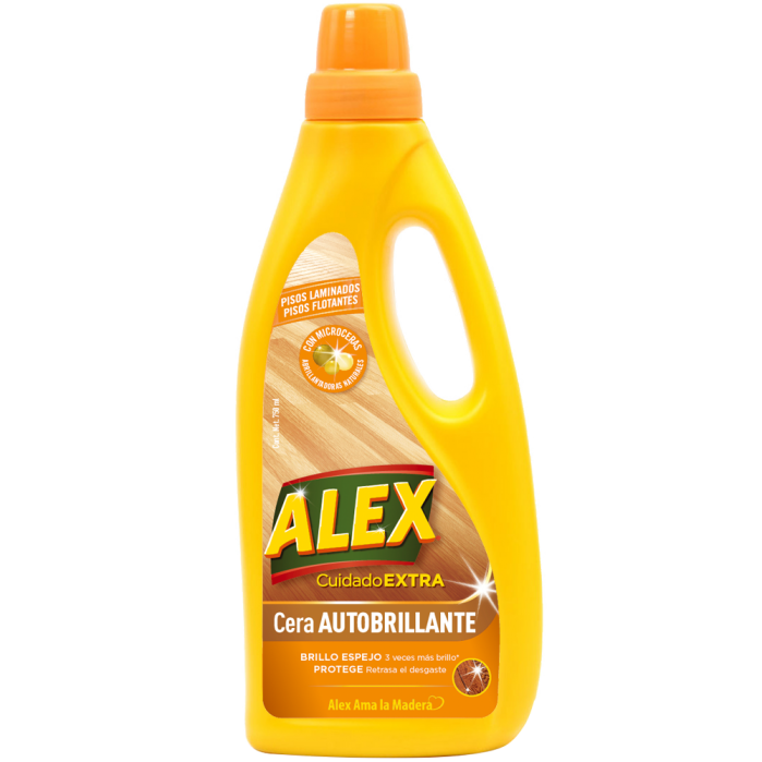 ALEX Self Shining Wax brings 3 times more shine to your floors and also helps protect the floor by delaying its natural ageing process.