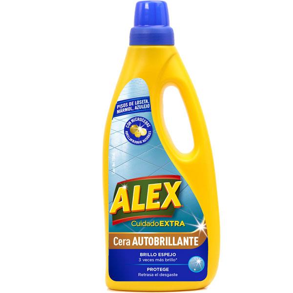 ALEX Self Shining Wax brings thanks to its formula made with naturally shiny micro-waxes and also helps protect the floor.