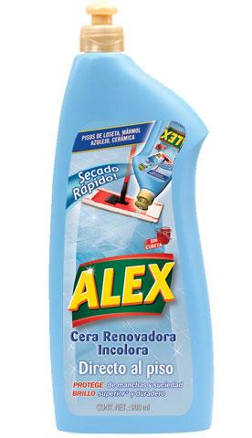 ALEX Straight On Renovation Colourless Wax is the ideal treatment to REGAIN the original shine on your tiled, marble and ceramic floors.