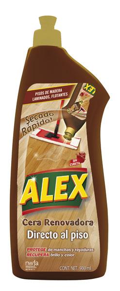 ALEX Straight On Renovator Wax is a treatment that GIVES NEW LIFE  and PROTECTS your wood and laminate floors easily and quickly.